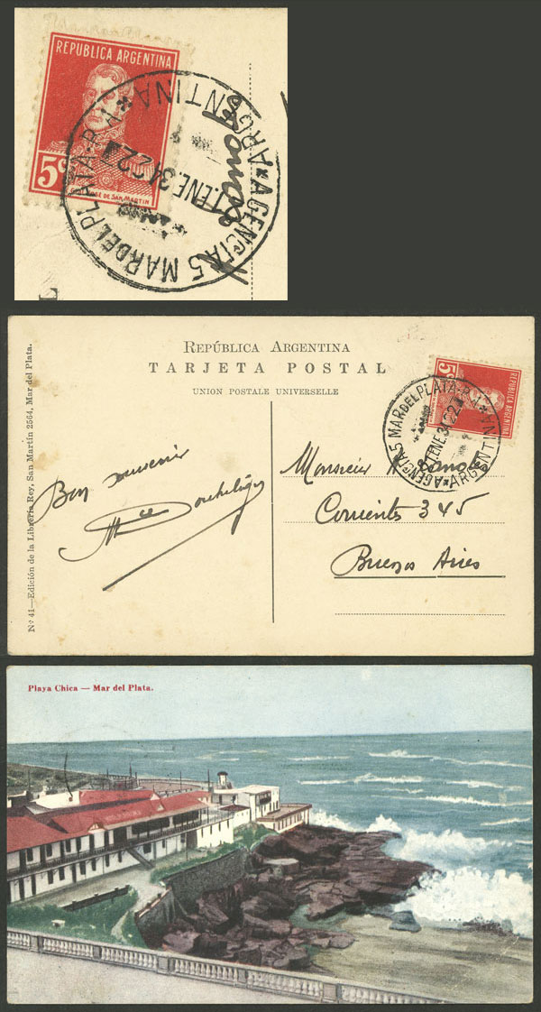 Lot 1564 - Argentina postal history - Guillermo Jalil - Philatino Auction # 2422 ARGENTINA: Great general auction with very low starts! Lot 1564 - Argentina postal history - Guillermo Jalil - Philatino Auction # 2422 ARGENTINA: Great general auction with very low starts!