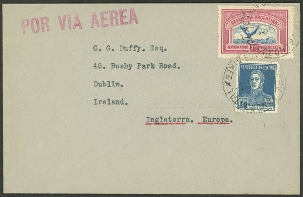 Lot 1562 - Argentina postal history - Guillermo Jalil - Philatino Auction # 2422 ARGENTINA: Great general auction with very low starts! Lot 1562 - Argentina postal history - Guillermo Jalil - Philatino Auction # 2422 ARGENTINA: Great general auction with very low starts!