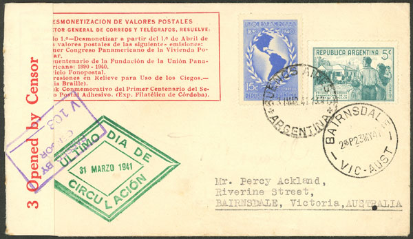 Lot 1572 - Argentina postal history - Guillermo Jalil - Philatino Auction # 2422 ARGENTINA: Great general auction with very low starts! Lot 1572 - Argentina postal history - Guillermo Jalil - Philatino Auction # 2422 ARGENTINA: Great general auction with very low starts!