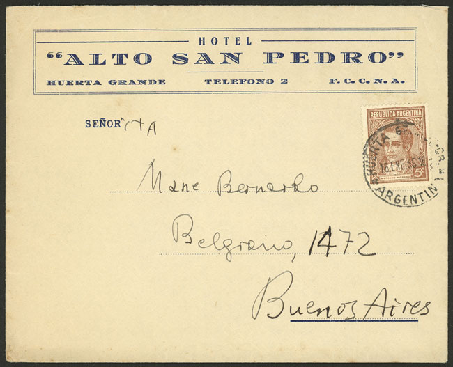 Lot 1566 - Argentina postal history - Guillermo Jalil - Philatino Auction # 2422 ARGENTINA: Great general auction with very low starts! Lot 1566 - Argentina postal history - Guillermo Jalil - Philatino Auction # 2422 ARGENTINA: Great general auction with very low starts!