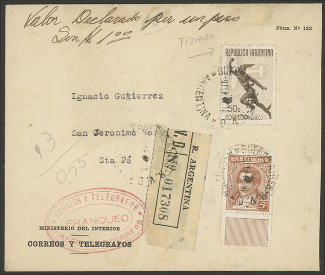 Lot 1578 - Argentina postal history - Guillermo Jalil - Philatino Auction # 2422 ARGENTINA: Great general auction with very low starts! Lot 1578 - Argentina postal history - Guillermo Jalil - Philatino Auction # 2422 ARGENTINA: Great general auction with very low starts!