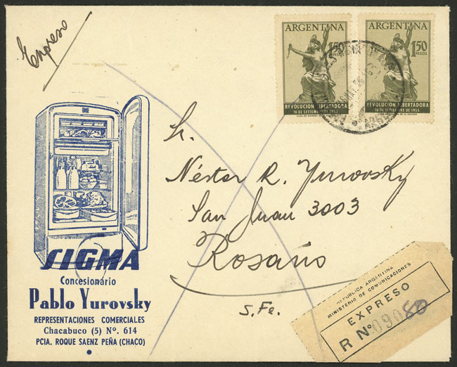 Lot 1610 - Argentina postal history - Guillermo Jalil - Philatino Auction # 2422 ARGENTINA: Great general auction with very low starts! Lot 1610 - Argentina postal history - Guillermo Jalil - Philatino Auction # 2422 ARGENTINA: Great general auction with very low starts!