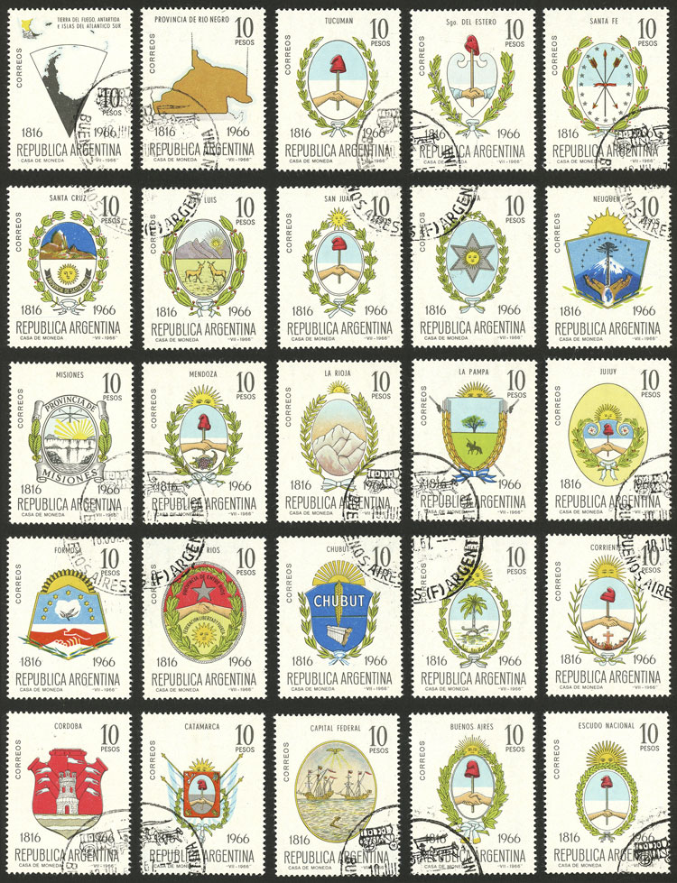Lot 802 - Argentina general issues -  Guillermo Jalil - Philatino Auction # 2422 ARGENTINA: Great general auction with very low starts!