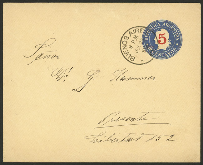 Lot 1403 - Argentina Postal stationery -  Guillermo Jalil - Philatino Auction # 2422 ARGENTINA: Great general auction with very low starts!