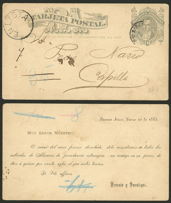 Lot 1414 - Argentina Postal stationery -  Guillermo Jalil - Philatino Auction # 2422 ARGENTINA: Great general auction with very low starts!
