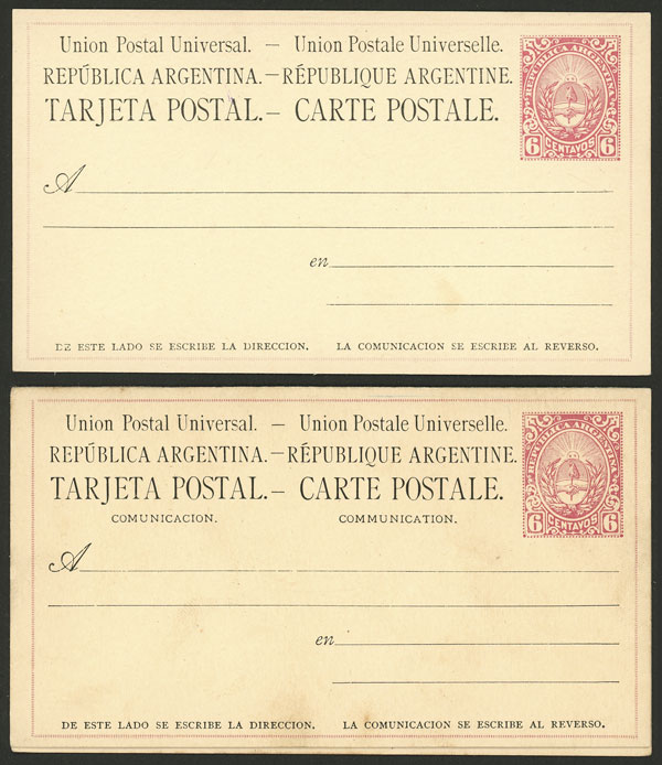 Lot 1415 - Argentina Postal stationery -  Guillermo Jalil - Philatino Auction # 2422 ARGENTINA: Great general auction with very low starts!