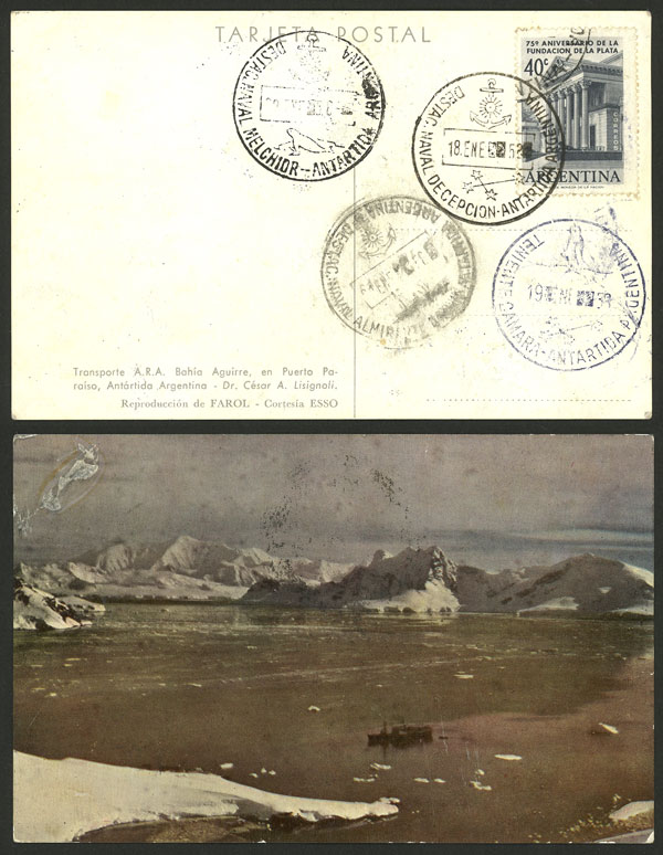Lot 3 - argentine antarctica postal history - Guillermo Jalil - Philatino Auction # 2422 ARGENTINA: Great general auction with very low starts! Lot 3 - argentine antarctica postal history - Guillermo Jalil - Philatino Auction # 2422 ARGENTINA: Great general auction with very low starts!