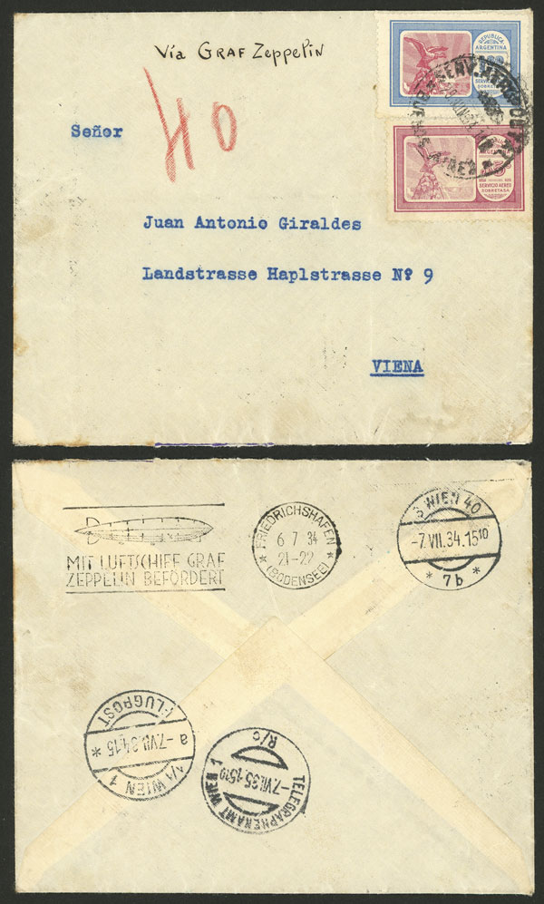 Lot 1565 - Argentina postal history - Guillermo Jalil - Philatino Auction # 2422 ARGENTINA: Great general auction with very low starts! Lot 1565 - Argentina postal history - Guillermo Jalil - Philatino Auction # 2422 ARGENTINA: Great general auction with very low starts!