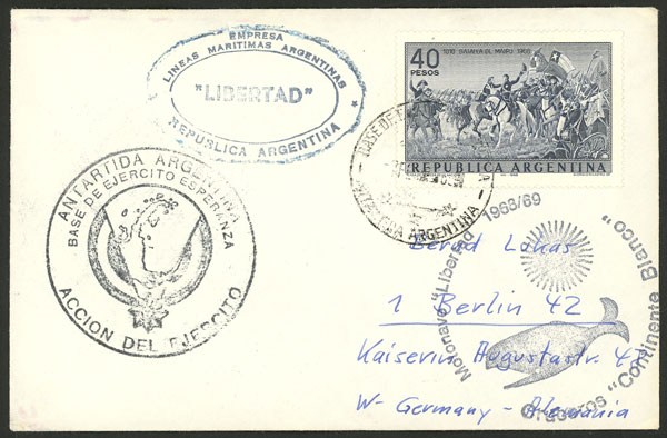 Lot 8 - argentine antarctica postal history - Guillermo Jalil - Philatino Auction # 2422 ARGENTINA: Great general auction with very low starts! Lot 8 - argentine antarctica postal history - Guillermo Jalil - Philatino Auction # 2422 ARGENTINA: Great general auction with very low starts!