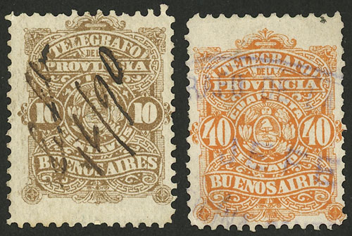 Lot 1308 - Argentina telegraph stamps - Guillermo Jalil - Philatino Auction # 2422 ARGENTINA: Great general auction with very low starts! Lot 1308 - Argentina telegraph stamps - Guillermo Jalil - Philatino Auction # 2422 ARGENTINA: Great general auction with very low starts!