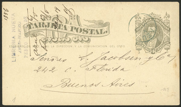 Lot 1413 - Argentina Postal stationery -  Guillermo Jalil - Philatino Auction # 2422 ARGENTINA: Great general auction with very low starts!