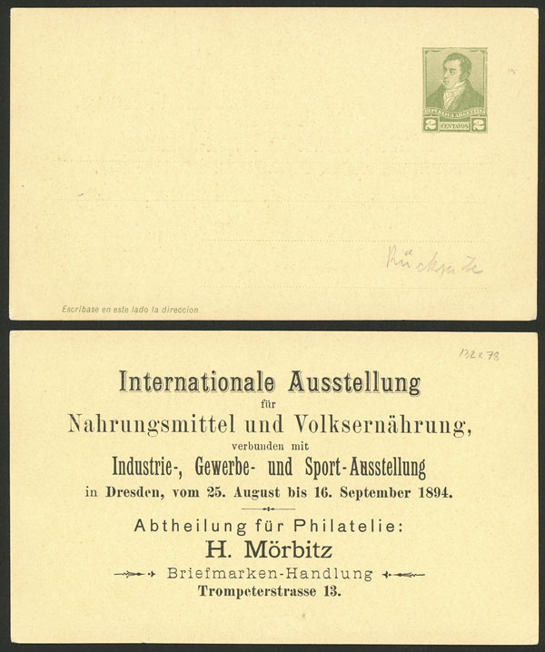 Lot 1420 - Argentina Postal stationery -  Guillermo Jalil - Philatino Auction # 2422 ARGENTINA: Great general auction with very low starts!