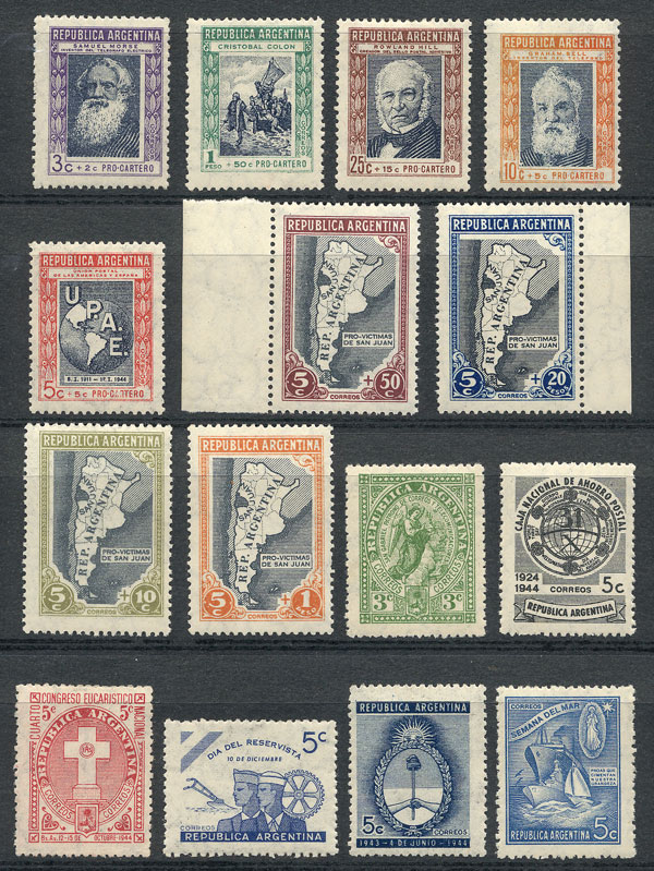 Lot 599 - Argentina general issues - Guillermo Jalil - Philatino Auction # 2422 ARGENTINA: Great general auction with very low starts! Lot 599 - Argentina general issues - Guillermo Jalil - Philatino Auction # 2422 ARGENTINA: Great general auction with very low starts!