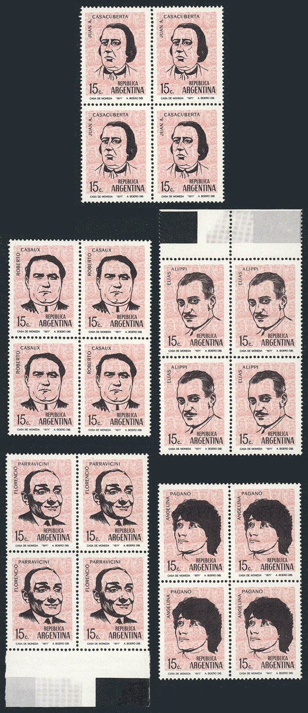 Lot 818 - Argentina general issues -  Guillermo Jalil - Philatino Auction # 2422 ARGENTINA: Great general auction with very low starts!