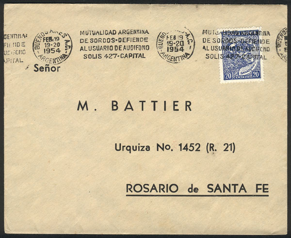 Lot 1605 - Argentina postal history - Guillermo Jalil - Philatino Auction # 2422 ARGENTINA: Great general auction with very low starts! Lot 1605 - Argentina postal history - Guillermo Jalil - Philatino Auction # 2422 ARGENTINA: Great general auction with very low starts!