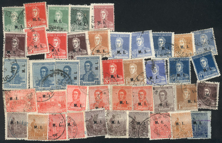 Lot 1300 - Argentina official stamps -  Guillermo Jalil - Philatino Auction # 2422 ARGENTINA: Great general auction with very low starts!