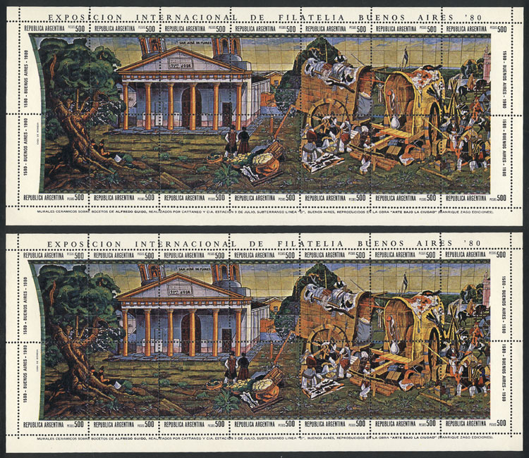 Lot 1137 - Argentina souvenir sheets -  Guillermo Jalil - Philatino Auction # 2422 ARGENTINA: Great general auction with very low starts!