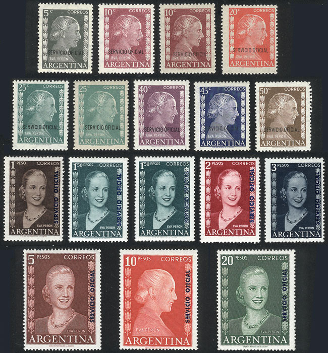 Lot 1230 - Argentina official stamps - Guillermo Jalil - Philatino Auction # 2425 ARGENTINA: Super-economy auction with many interesting lots with VERY LOW PRICES! Lot 1230 - Argentina official stamps - Guillermo Jalil - Philatino Auction # 2425 ARGENTINA: Super-economy auction with many interesting lots with VERY LOW PRICES!