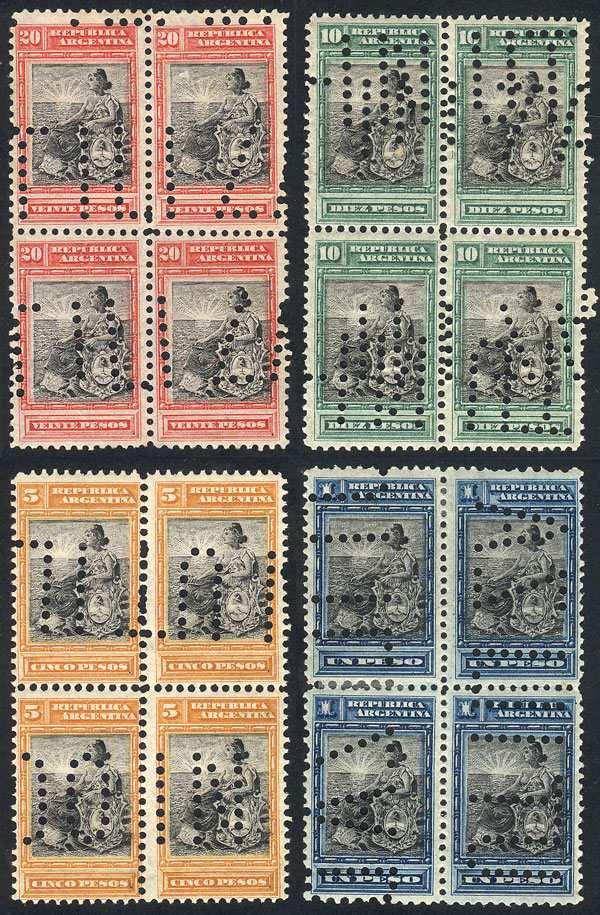 Lot 437 - Argentina general issues -  Guillermo Jalil - Philatino Auction # 2425 ARGENTINA: Super-economy auction with many interesting lots with VERY LOW PRICES!