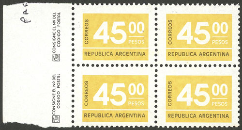 Lot 989 - Argentina general issues -  Guillermo Jalil - Philatino Auction # 2425 ARGENTINA: Super-economy auction with many interesting lots with VERY LOW PRICES!