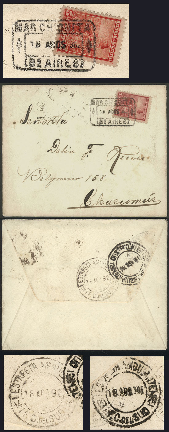 Lot 1278 - Argentina postal history - Guillermo Jalil - Philatino Auction # 2425 ARGENTINA: Super-economy auction with many interesting lots with VERY LOW PRICES! Lot 1278 - Argentina postal history - Guillermo Jalil - Philatino Auction # 2425 ARGENTINA: Super-economy auction with many interesting lots with VERY LOW PRICES!