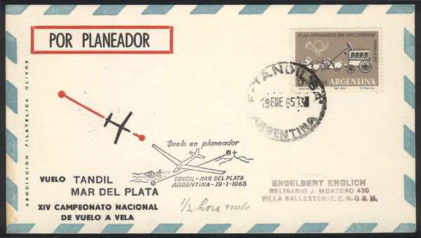 Lot 1349 - Argentina postal history -  Guillermo Jalil - Philatino Auction # 2425 ARGENTINA: Super-economy auction with many interesting lots with VERY LOW PRICES!