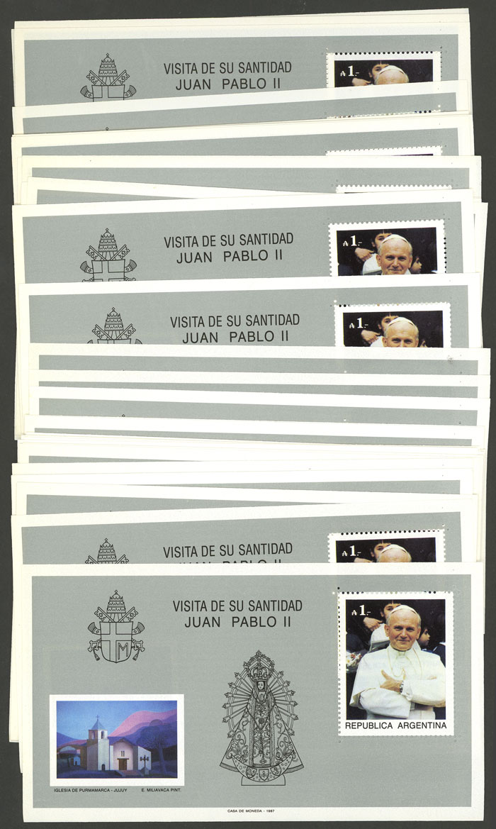 Lot 1156 - Argentina souvenir sheets - Guillermo Jalil - Philatino Auction # 2425 ARGENTINA: Super-economy auction with many interesting lots with VERY LOW PRICES! Lot 1156 - Argentina souvenir sheets - Guillermo Jalil - Philatino Auction # 2425 ARGENTINA: Super-economy auction with many interesting lots with VERY LOW PRICES!