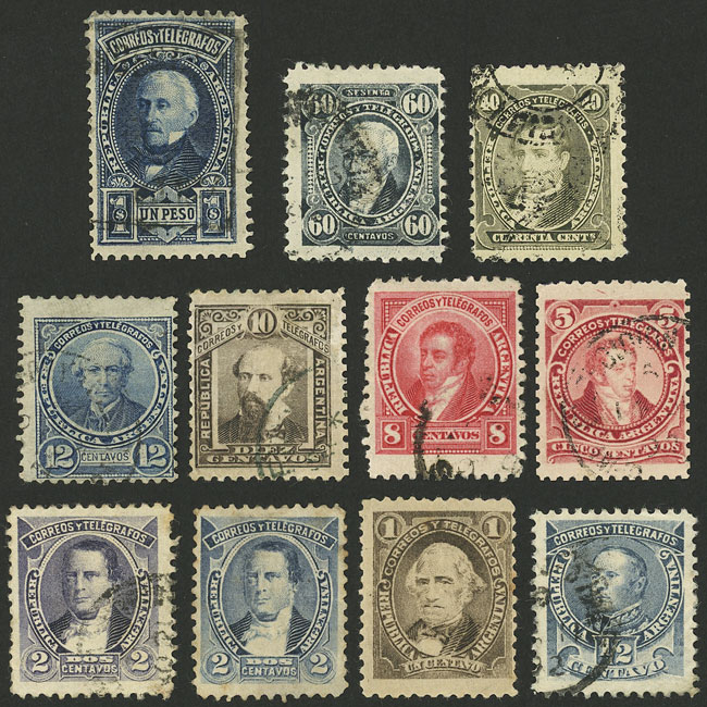 Lot 352 - Argentina general issues -  Guillermo Jalil - Philatino Auction # 2425 ARGENTINA: Super-economy auction with many interesting lots with VERY LOW PRICES!