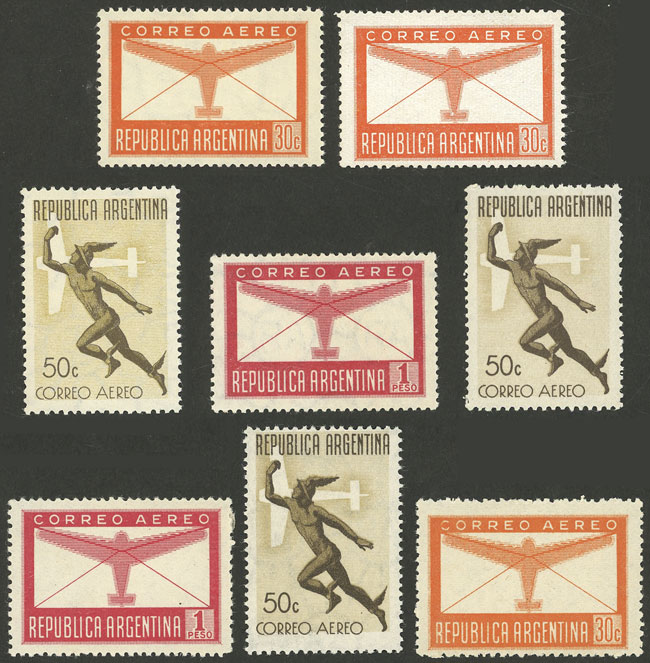 Lot 736 - Argentina general issues -  Guillermo Jalil - Philatino Auction # 2425 ARGENTINA: Super-economy auction with many interesting lots with VERY LOW PRICES!