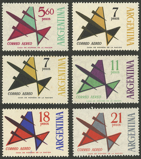 Lot 929 - Argentina general issues -  Guillermo Jalil - Philatino Auction # 2425 ARGENTINA: Super-economy auction with many interesting lots with VERY LOW PRICES!
