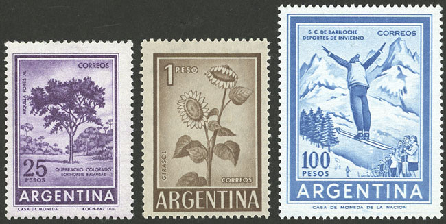 Lot 882 - Argentina general issues -  Guillermo Jalil - Philatino Auction # 2425 ARGENTINA: Super-economy auction with many interesting lots with VERY LOW PRICES!