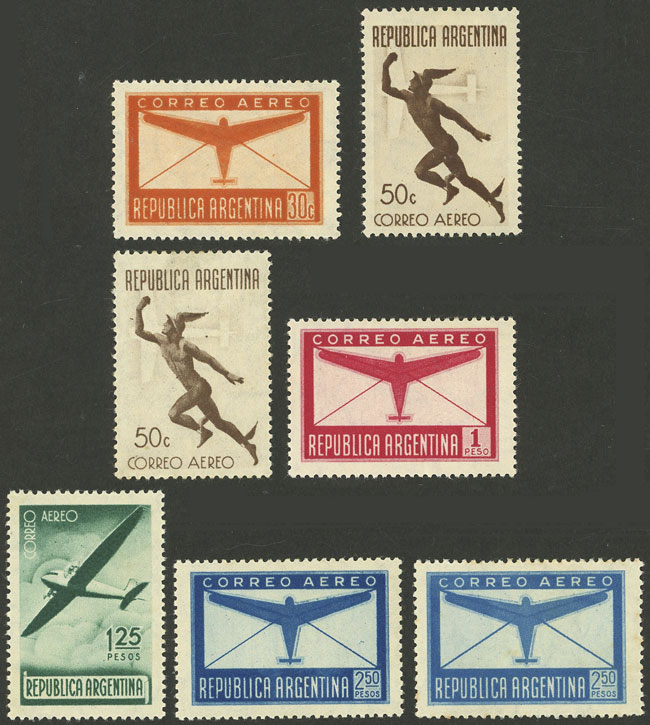 Lot 712 - Argentina general issues -  Guillermo Jalil - Philatino Auction # 2425 ARGENTINA: Super-economy auction with many interesting lots with VERY LOW PRICES!