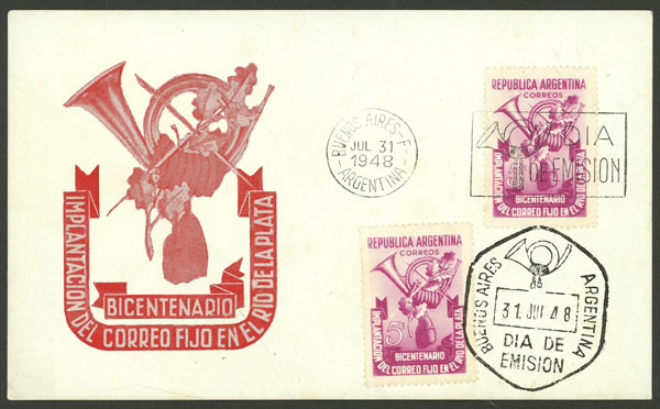 Lot 814 - Argentina general issues -  Guillermo Jalil - Philatino Auction # 2425 ARGENTINA: Super-economy auction with many interesting lots with VERY LOW PRICES!