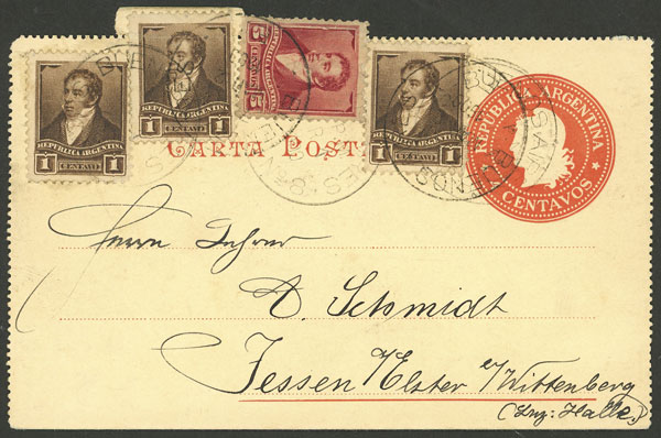 Lot 1295 - Argentina postal history - Guillermo Jalil - Philatino Auction # 2425 ARGENTINA: Super-economy auction with many interesting lots with VERY LOW PRICES! Lot 1295 - Argentina postal history - Guillermo Jalil - Philatino Auction # 2425 ARGENTINA: Super-economy auction with many interesting lots with VERY LOW PRICES!