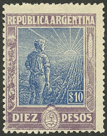 Lot 486 - Argentina general issues -  Guillermo Jalil - Philatino Auction # 2425 ARGENTINA: Super-economy auction with many interesting lots with VERY LOW PRICES!