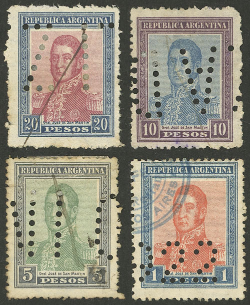 Lot 513 - Argentina general issues -  Guillermo Jalil - Philatino Auction # 2425 ARGENTINA: Super-economy auction with many interesting lots with VERY LOW PRICES!