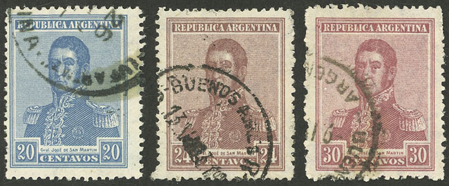 Lot 558 - Argentina general issues -  Guillermo Jalil - Philatino Auction # 2425 ARGENTINA: Super-economy auction with many interesting lots with VERY LOW PRICES!