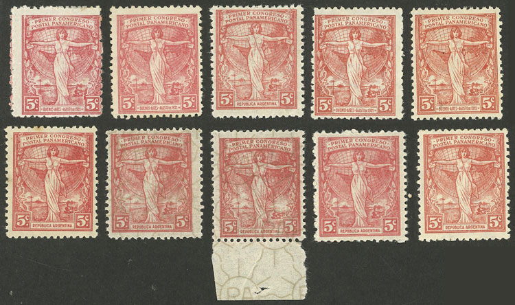 Lot 553 - Argentina general issues -  Guillermo Jalil - Philatino Auction # 2425 ARGENTINA: Super-economy auction with many interesting lots with VERY LOW PRICES!