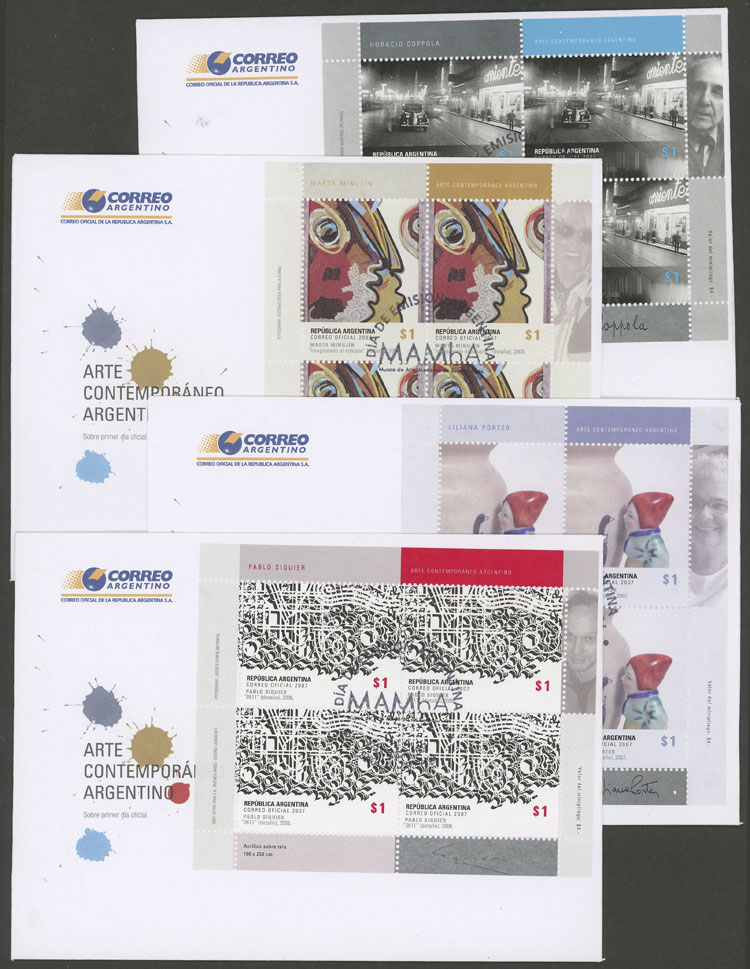 Lot 1201 - Argentina souvenir sheets - Guillermo Jalil - Philatino Auction # 2425 ARGENTINA: Super-economy auction with many interesting lots with VERY LOW PRICES! Lot 1201 - Argentina souvenir sheets - Guillermo Jalil - Philatino Auction # 2425 ARGENTINA: Super-economy auction with many interesting lots with VERY LOW PRICES!