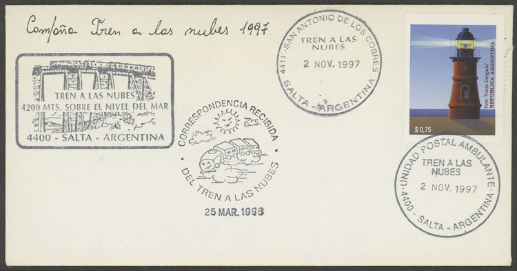 Lot 1362 - Argentina postal history -  Guillermo Jalil - Philatino Auction # 2425 ARGENTINA: Super-economy auction with many interesting lots with VERY LOW PRICES!