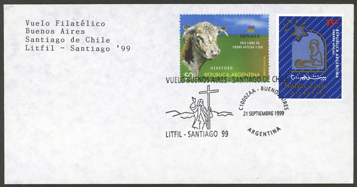 Lot 1365 - Argentina postal history -  Guillermo Jalil - Philatino Auction # 2425 ARGENTINA: Super-economy auction with many interesting lots with VERY LOW PRICES!