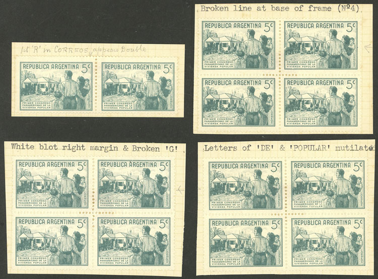 Lot 705 - Argentina general issues -  Guillermo Jalil - Philatino Auction # 2425 ARGENTINA: Super-economy auction with many interesting lots with VERY LOW PRICES!