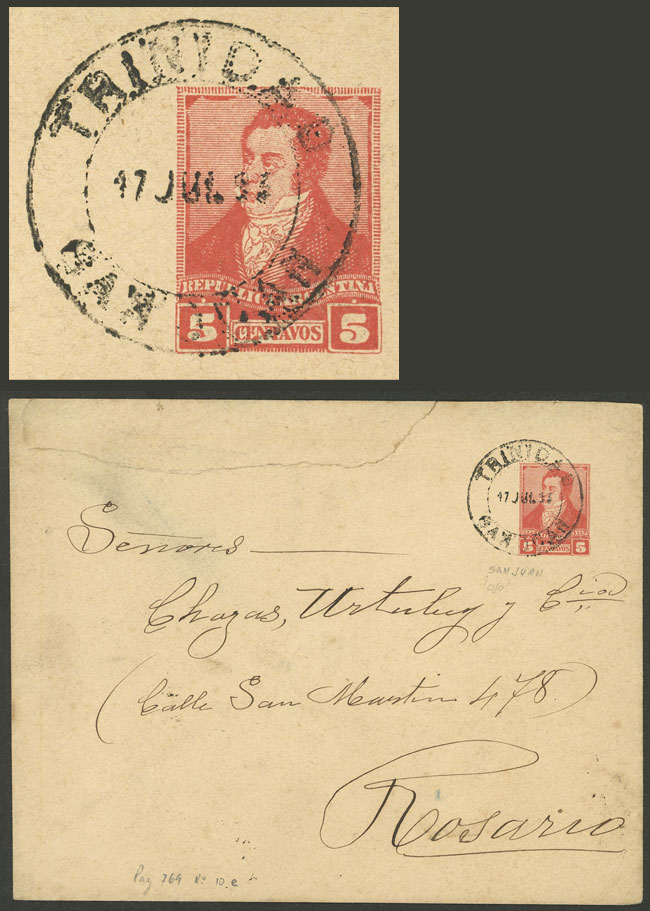 Lot 1282 - Argentina postal history - Guillermo Jalil - Philatino Auction # 2425 ARGENTINA: Super-economy auction with many interesting lots with VERY LOW PRICES! Lot 1282 - Argentina postal history - Guillermo Jalil - Philatino Auction # 2425 ARGENTINA: Super-economy auction with many interesting lots with VERY LOW PRICES!