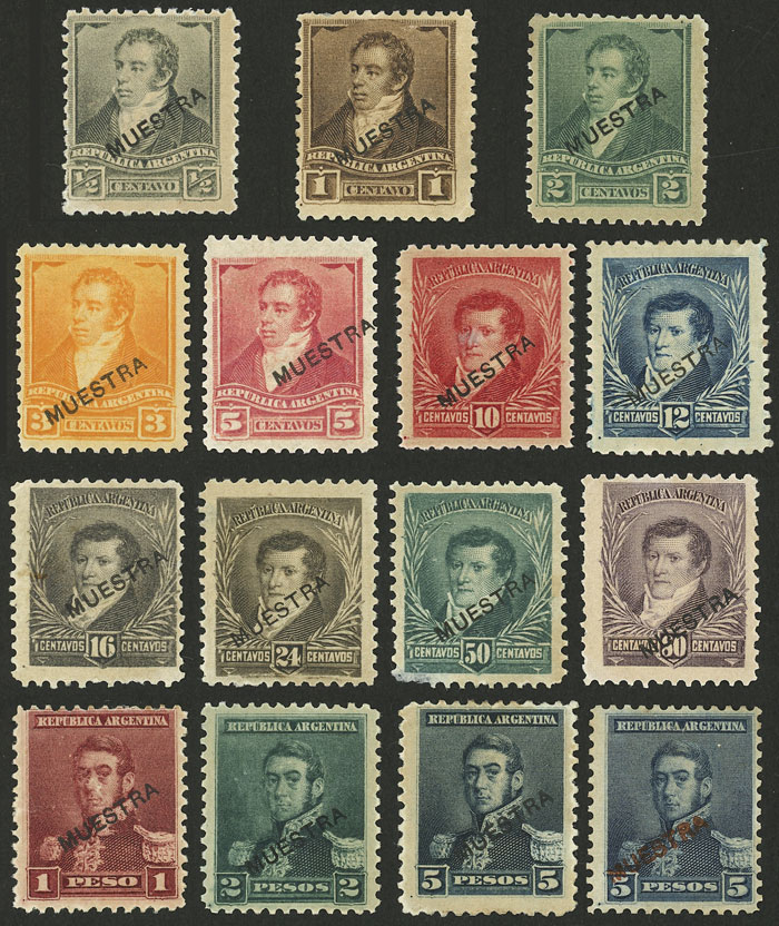 Lot 376 - Argentina general issues -  Guillermo Jalil - Philatino Auction # 2425 ARGENTINA: Super-economy auction with many interesting lots with VERY LOW PRICES!
