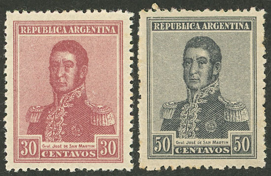 Lot 519 - Argentina general issues -  Guillermo Jalil - Philatino Auction # 2425 ARGENTINA: Super-economy auction with many interesting lots with VERY LOW PRICES!