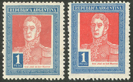 Lot 570 - Argentina general issues -  Guillermo Jalil - Philatino Auction # 2425 ARGENTINA: Super-economy auction with many interesting lots with VERY LOW PRICES!