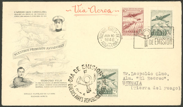 Lot 1325 - Argentina postal history -  Guillermo Jalil - Philatino Auction # 2425 ARGENTINA: Super-economy auction with many interesting lots with VERY LOW PRICES!