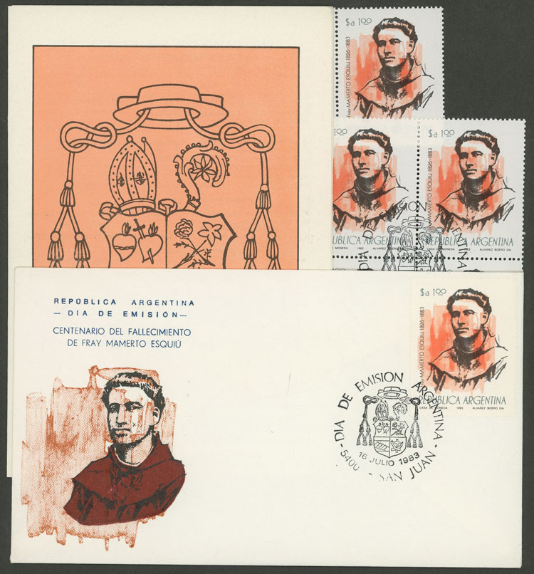 Lot 1033 - Argentina general issues - Guillermo Jalil - Philatino Auction # 2425 ARGENTINA: Super-economy auction with many interesting lots with VERY LOW PRICES! Lot 1033 - Argentina general issues - Guillermo Jalil - Philatino Auction # 2425 ARGENTINA: Super-economy auction with many interesting lots with VERY LOW PRICES!