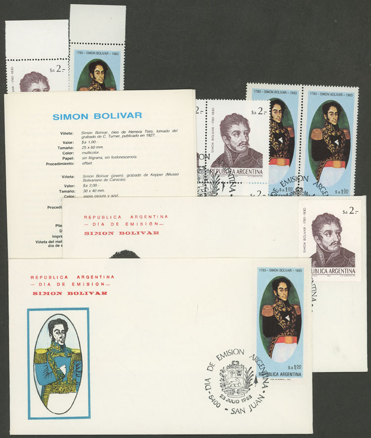 Lot 1034 - Argentina general issues - Guillermo Jalil - Philatino Auction # 2425 ARGENTINA: Super-economy auction with many interesting lots with VERY LOW PRICES! Lot 1034 - Argentina general issues - Guillermo Jalil - Philatino Auction # 2425 ARGENTINA: Super-economy auction with many interesting lots with VERY LOW PRICES!