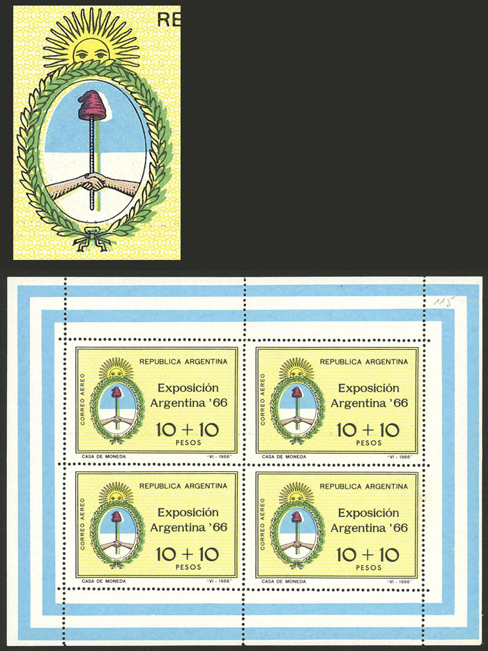 Lot 1144 - Argentina souvenir sheets - Guillermo Jalil - Philatino Auction # 2425 ARGENTINA: Super-economy auction with many interesting lots with VERY LOW PRICES! Lot 1144 - Argentina souvenir sheets - Guillermo Jalil - Philatino Auction # 2425 ARGENTINA: Super-economy auction with many interesting lots with VERY LOW PRICES!